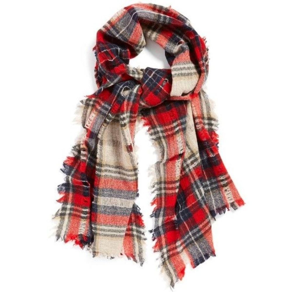 Madewell Open Weave Scarf in Scottsdale Plaid